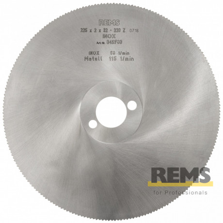 REMS Металлический пильный диск HSS, мелкозубый (225x2x32) 220-зубьев
