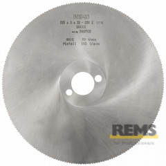REMS Металлический пильный диск HSS, мелкозубый (225x2x32) 220-зубьев