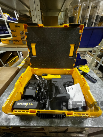 REMS Мини-Пресс 22 V ACC Li-Ion – универсальный до Ø 40 мм. В ящике L-Boxx